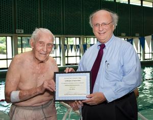 Hatheway Swimmer Jack Holland Celebrates 90th Birthday